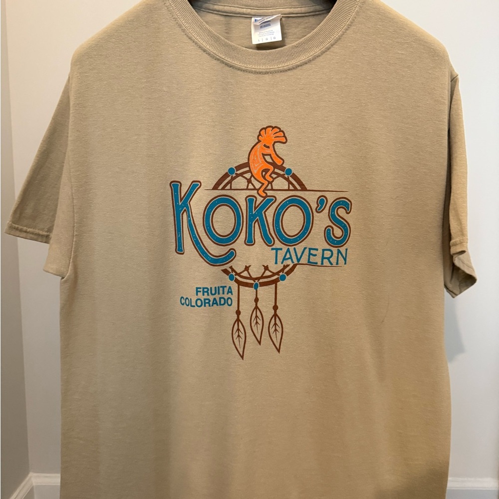 Port and Company Tan Short Sleeve Tee